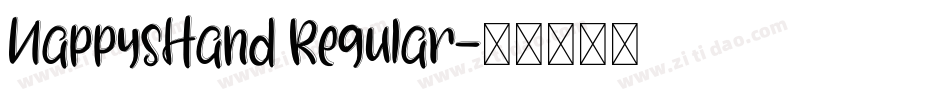 NappysHand Regular字体转换